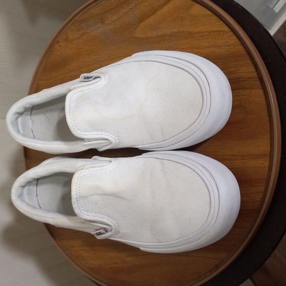 Vans Other - 🟢16oz Van's white slip-on  sneakers